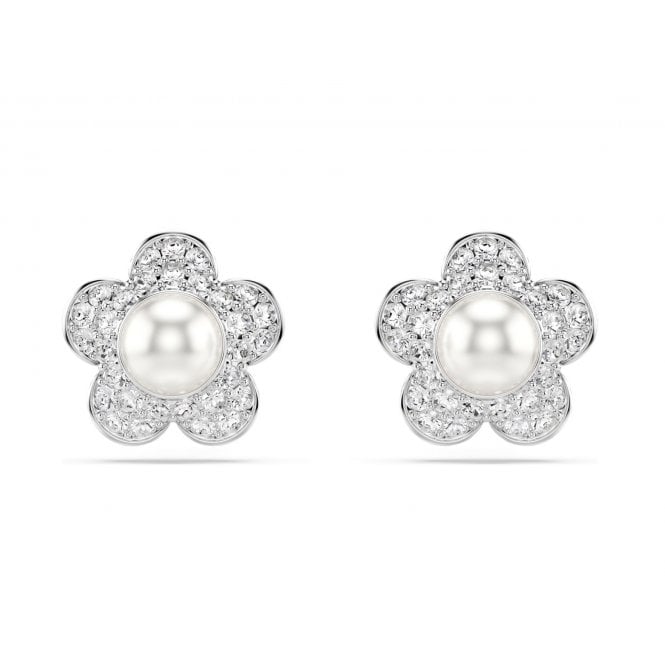 SWAROVSKI Ariana Grande x Pearl Flower Stud Earrings