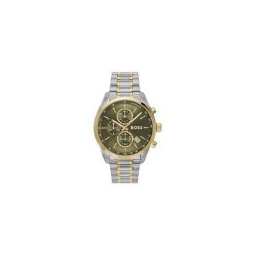 Grand Prix 44.5mm Green and Two-Tone Watch