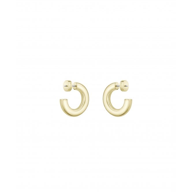 BOSS Live Yellow Gold-Tone Plated Hoop Earrings