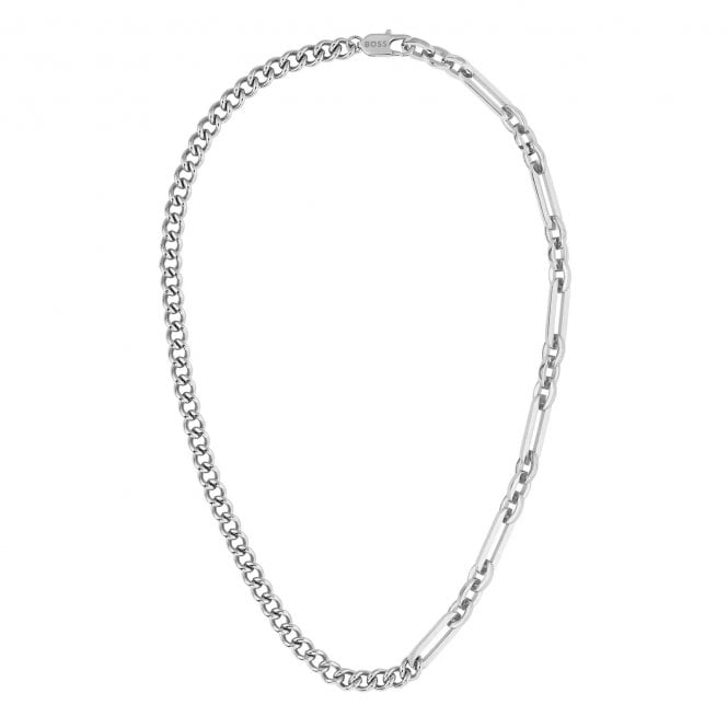 BOSS Mattini Stainless Steel Chain & Links Gents Necklace