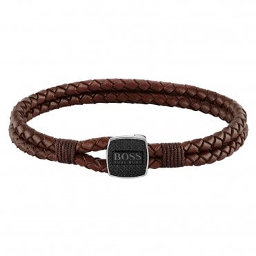 Seal Brown Leather Bracelet