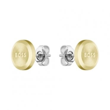 BOSS Yann Round Stud Earrings