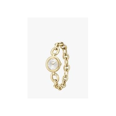 Yellow Gold Tone Live Quartz 28mm Watch