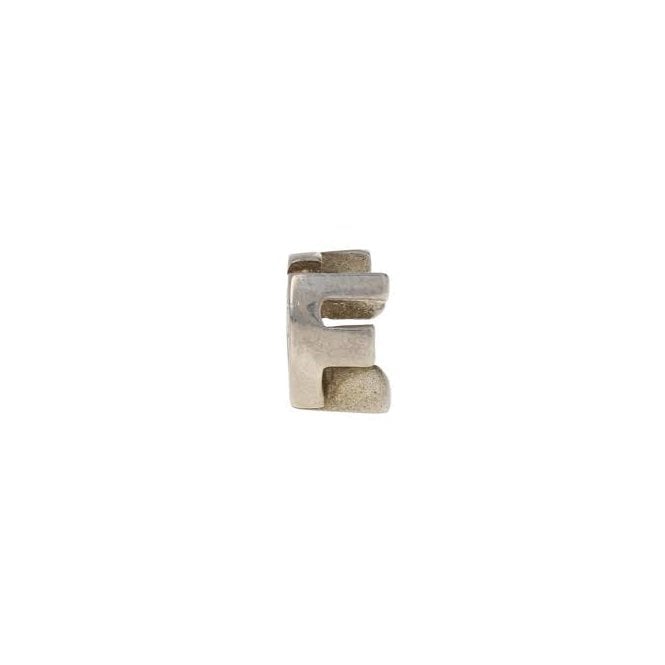 CHAMILIA Silver Letter F Shaped Charm