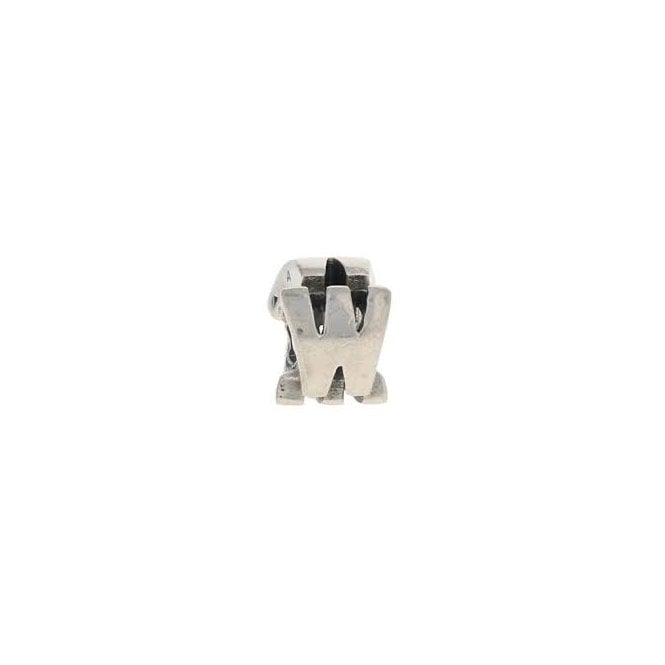 CHAMILIA Silver Letter W Shaped Charm