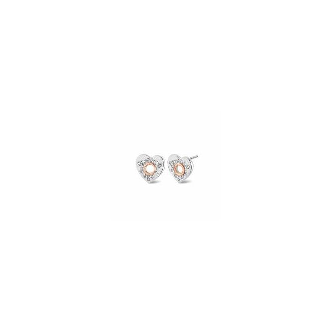 CLOGAU Cariad® Sterling Silver Sparkle Stud Earrings with Topaz