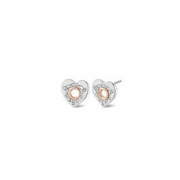 Cariad® Sterling Silver Sparkle Stud Earrings with Topaz