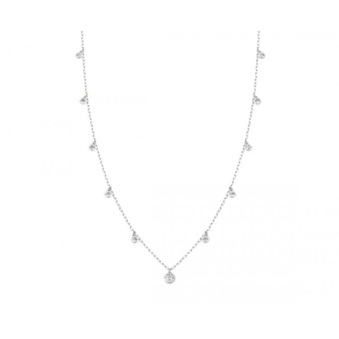 CLOGAU Celebration Silver and Topaz Necklace
