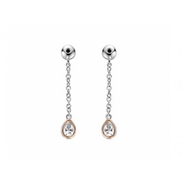 Clogau® Celebration Sterling Silver Drop Earring Backs with Swarovski® Zirconia