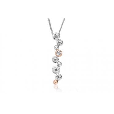 Clogau® Celebration Sterling Silver Drop Pendant with Topaz