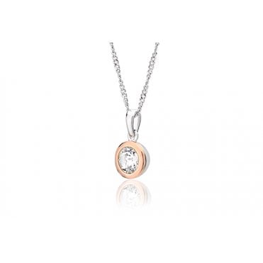 Clogau® Celebration Sterling Silver Single Stone Pendant with Topaz
