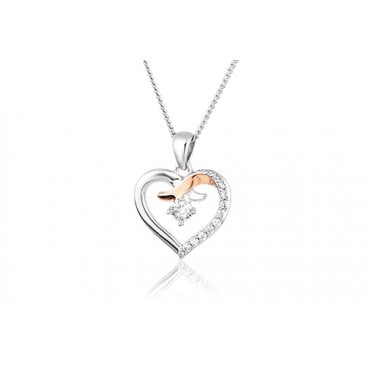 Forever Yours Silver Kiss Pendant