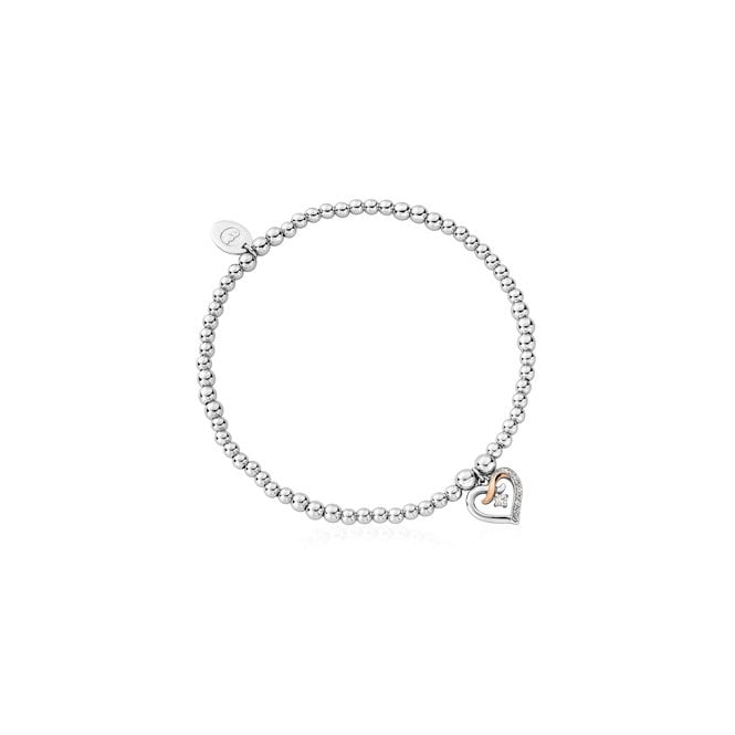 CLOGAU Forever Yours Sterling Silver Kiss Affinity Bracelet 