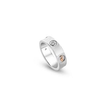 Insignia Sterling Silver Band Ring with Topaz