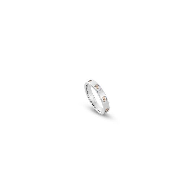 CLOGAU Insignia Sterling Silver Slim Band Ring