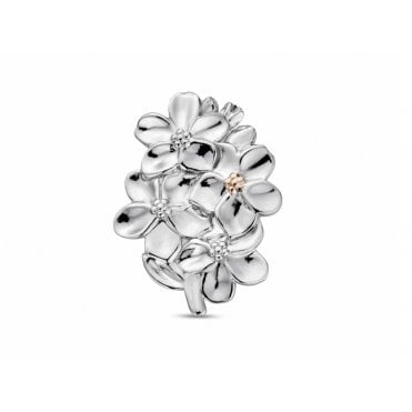 Nature's Wonder Silver Forget-Me-Not Brooch