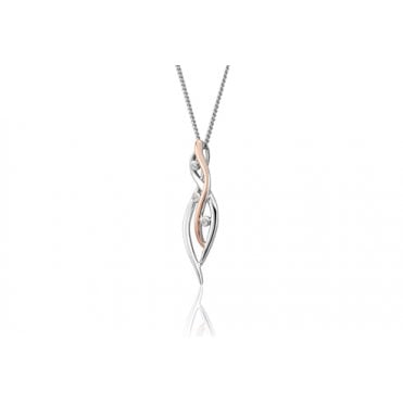 Nature's Wonder Sterling Silver Waterfall Pendant with Topaz