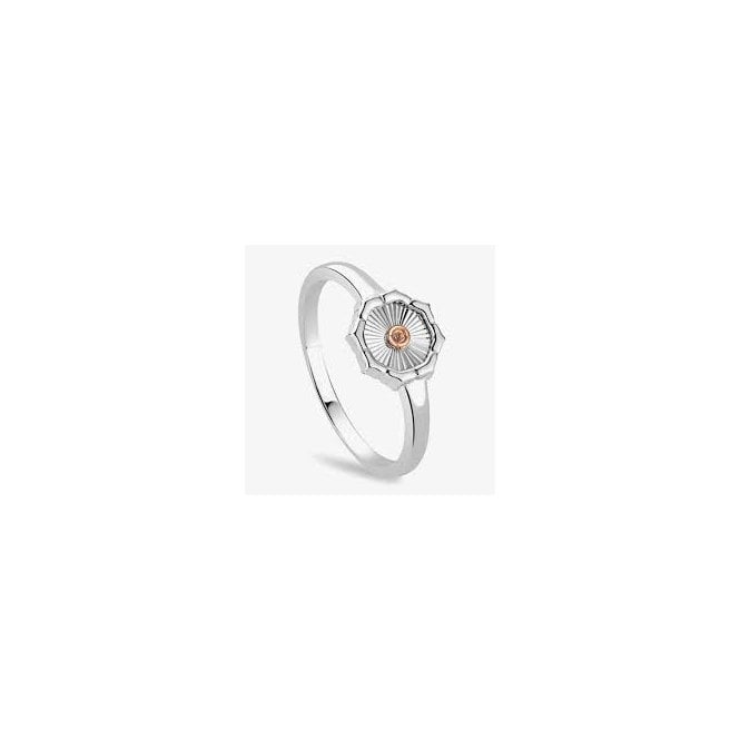 CLOGAU Nos Da Silver Starburst Ring