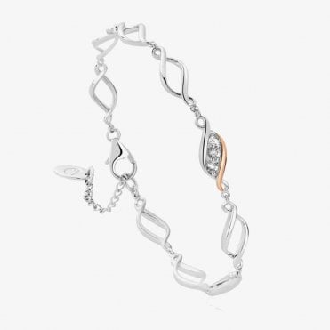Past Present Future Silver Multi-Link Bracelet