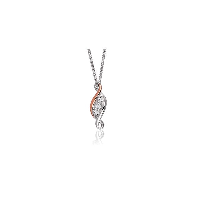 CLOGAU Past Present Future® Sterling Silver Pendant with Topaz