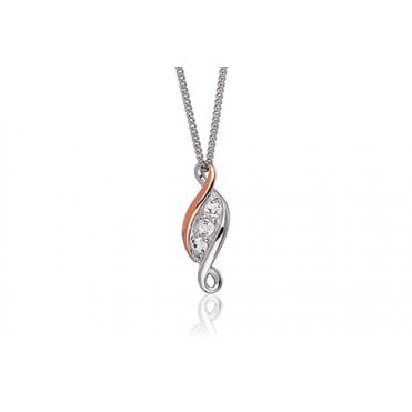 Past Present Future® Sterling Silver Pendant with Topaz