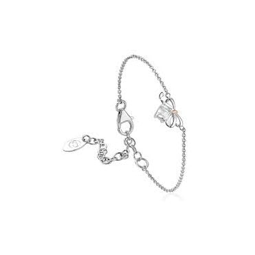 Silver Christmas Bow Bracelet
