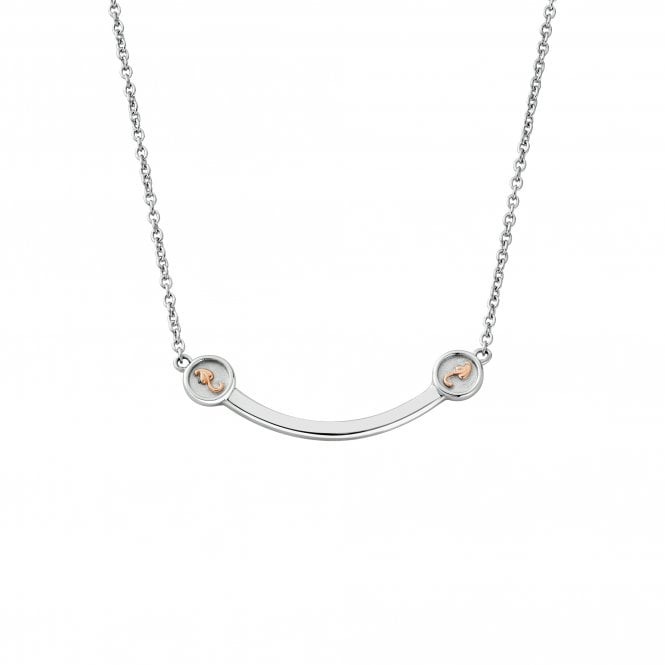 CLOGAU Tree of Life Insignia Curve Silver Necklace