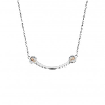 Tree of Life Insignia Curve Silver Necklace