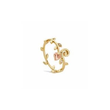 Vine of Life Gold and Diamond Ring