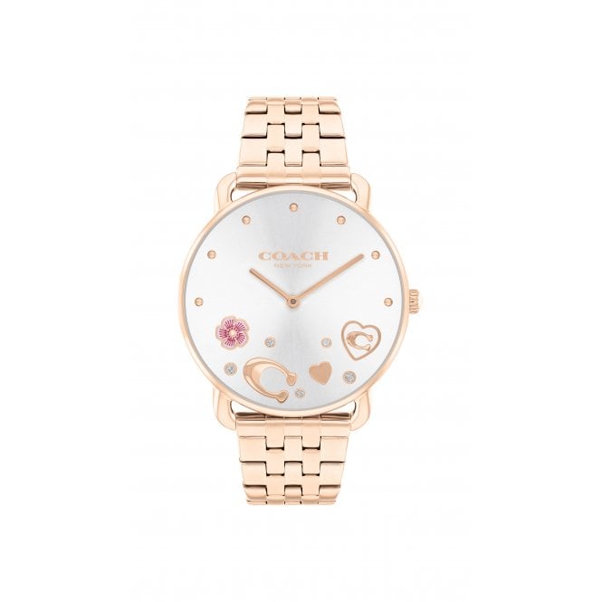 COACH Elliot Rose Gold Tone Crystal 28mm Ladies Watch