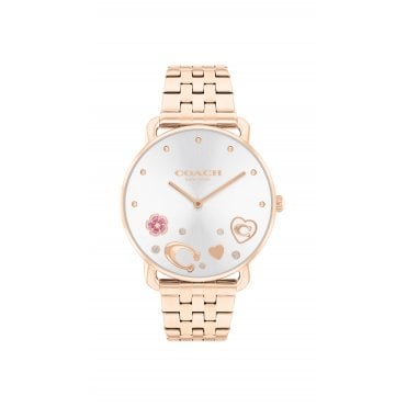 Elliot Rose Gold Tone Crystal 28mm Ladies Watch