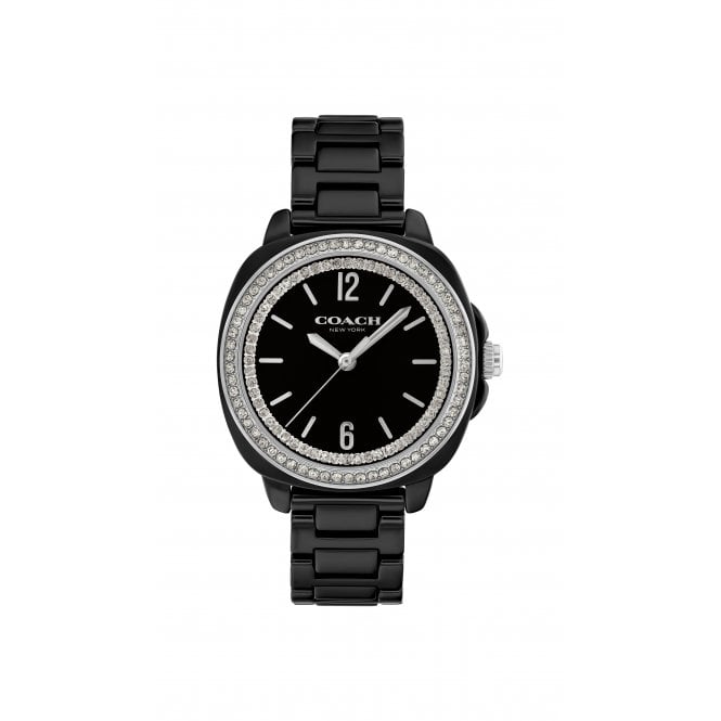 COACH Kitt Black Ceramic Crystal 34mm Ladies Watch