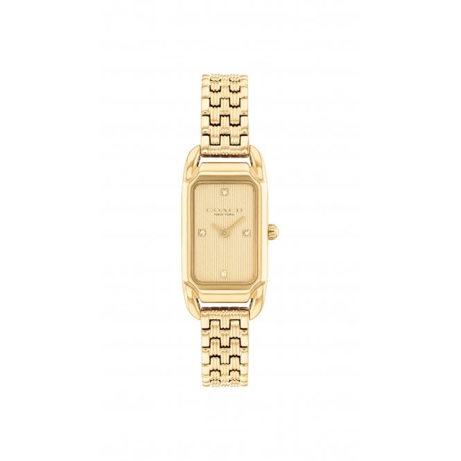 COACH Ladies Gold Plated Cadie Watch