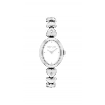 Coach Ladies Sammy Stainless Steel Heart Bracelet Watch
