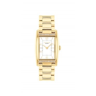 Reese Yellow Gold Tone 35mm Crystal Ladies Watch