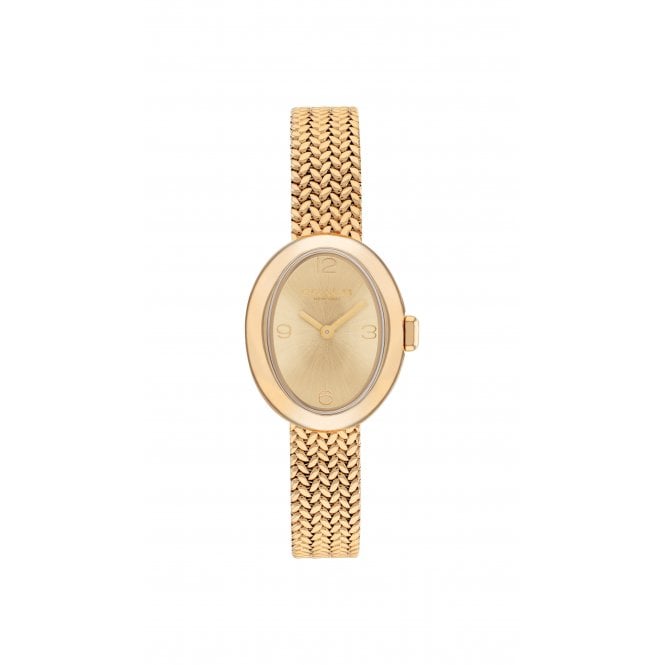 COACH Sammy Yellow Gold Tone 22mm Ladies Watch