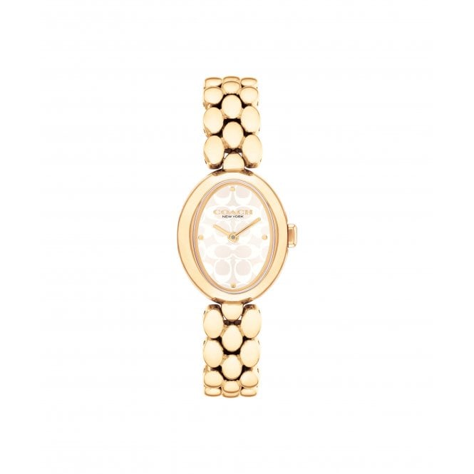 COACH Sammy Yellow Gold Tone 22mm Ladies Watch
