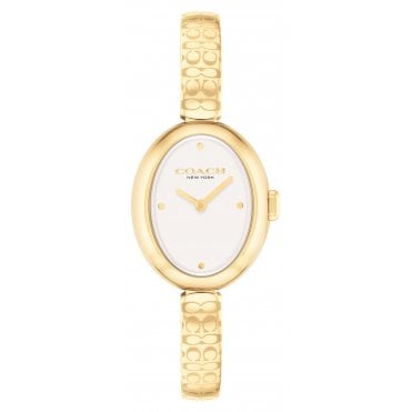 Sammy Yellow Gold Tone 22mm Ladies Watch