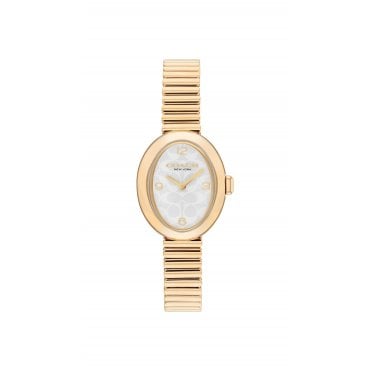 Sammy Yellow Gold Tone Plated 22mm Ladies Watch