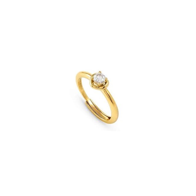 Cosmic Love Gold Plated Heart Ring