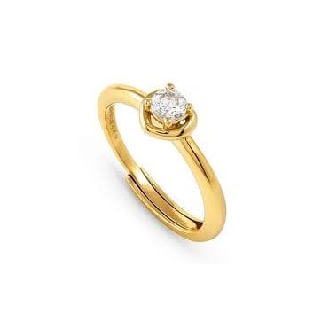 Cosmic Love Gold Plated Heart Ring