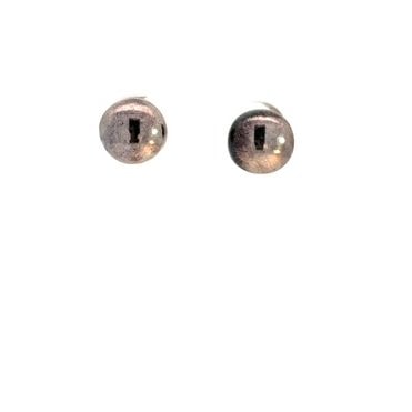 Button Steel Stud Earrings