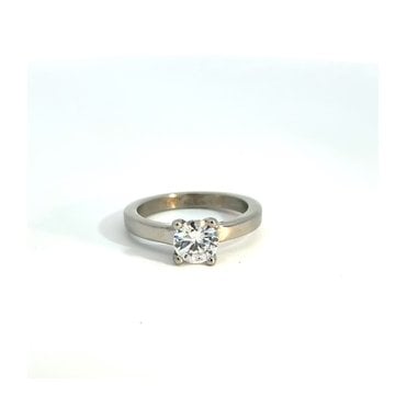 Rome Steel CZ Ring