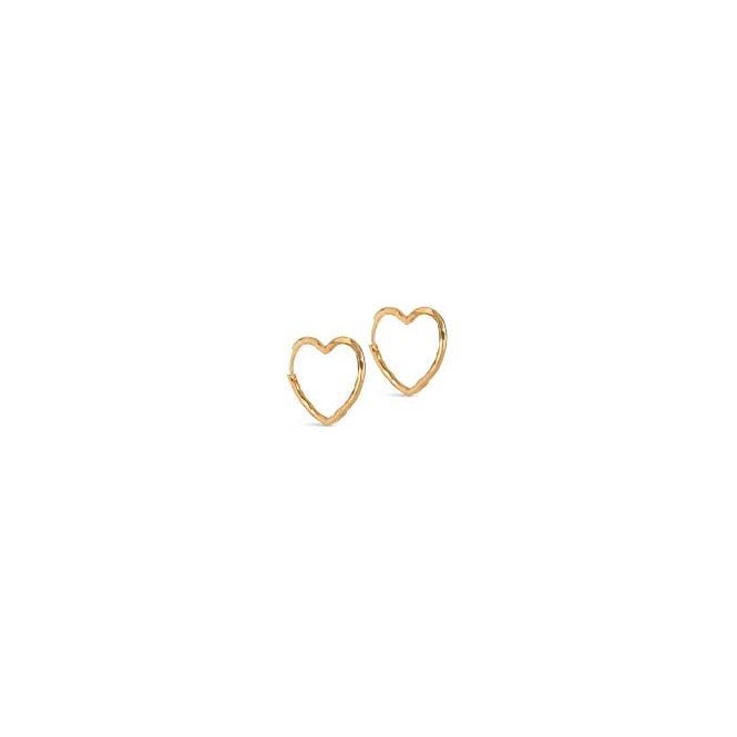 ENAMEL COPENHAGEN Organic Medium Heart Hoops