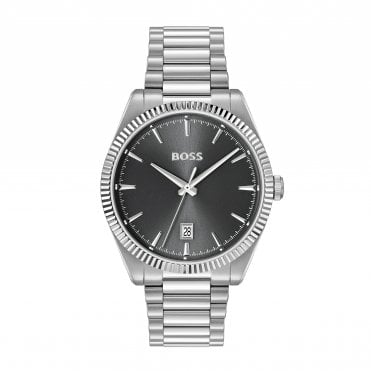 Gents BOSS Cheswick Grey Stainless Steel Watch
