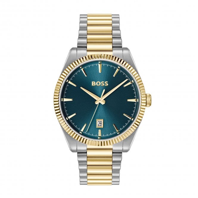 BOSS Gents Cheswick Two Tone Stainless Steel and Gold IP Watch