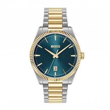 Gents BOSS Cheswick Two Tone Stainless Steel and Gold IP Watch