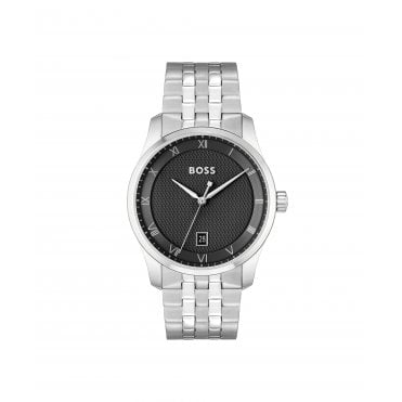 Gents BOSS Principle Black Dial Bracelet Watch