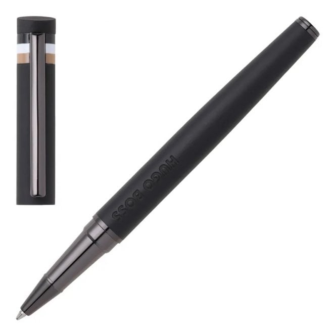 HUGO BOSS PENS Loop Black Iconic Rollerball Pen