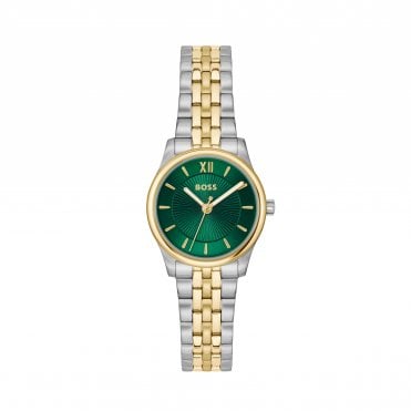 Ladies BOSS Graceful Mina Two Tone Gold IP and Stainless Steel Watch